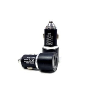 Car Cigarette Lighter Dual USB Port Charger With 3 in 1 Cable
