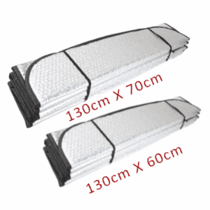 Alternative view of Car Front Windshield Foil Sunshade – UV Heat Resistant Foldable Sun Visor for Car Interior Protection