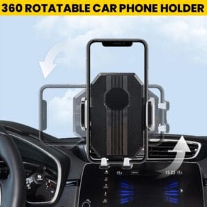 Alternative view of 360° Car Mobile Holder with Ultra-Strong Suction Cup – Dashboard & Windshield Mount