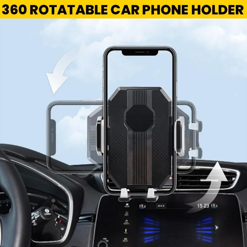360° Car Mobile Holder with Ultra-Strong Suction Cup – Dashboard & Windshield Mount - Image 2