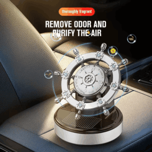 Alternative view of Car Solar Automatic Rotating Air Freshener Diffuser – Dashboard Perfume Decoration to Remove Odors
