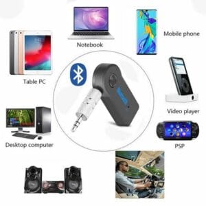 Alternative view of Wireless Car Bluetooth Music Receiver (0055) – Hands-Free Audio Adapter for Car Stereo & Speakers