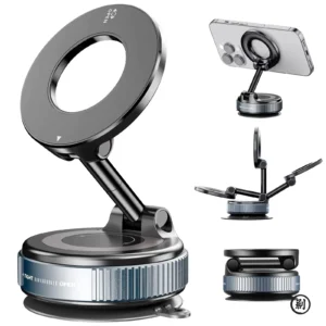 Alternative view of 360° Magnetic Car Phone Holder with Strong Suction Base | Universal Dashboard & Windshield Mount
