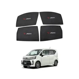 Daihatsu Move High Quality Sun Shade with Logo 4Pcs – Black – 2014-2018