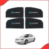Honda Civic High Quality Sun Shade with Logo 4Pcs – Black – 2001-2005