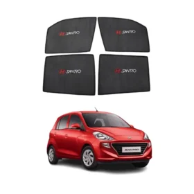 Hyundai Santro High Quality Sun Shade with Logo 4Pcs – Black – 2003-2008