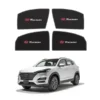 Hyundai Tucson High Quality Sun Shade with Logo 4Pcs – Black – 2018-2023