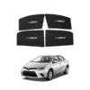 Toyota Corolla High Quality Sun Shade with Logo 4Pcs – Black – 2014-2021