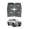 Toyota Fortuner High Quality Sun Shade with Logo 4Pcs – Black – 2016-2021