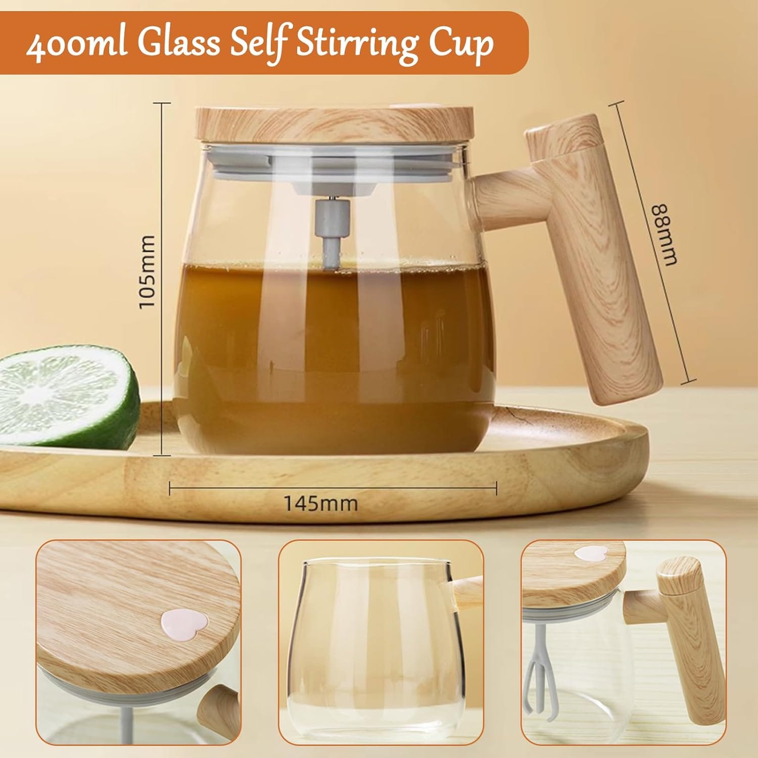 One-Touch Electric Self-Stirring Coffee Cup - Image 7