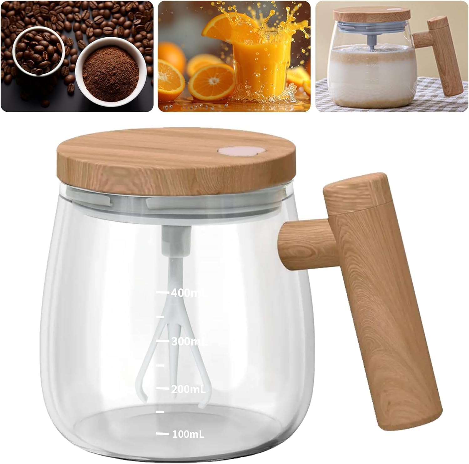 One-Touch Electric Self-Stirring Coffee Cup