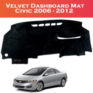 Velvet Dashboard Carpet For Honda Civic 2006 - 2012