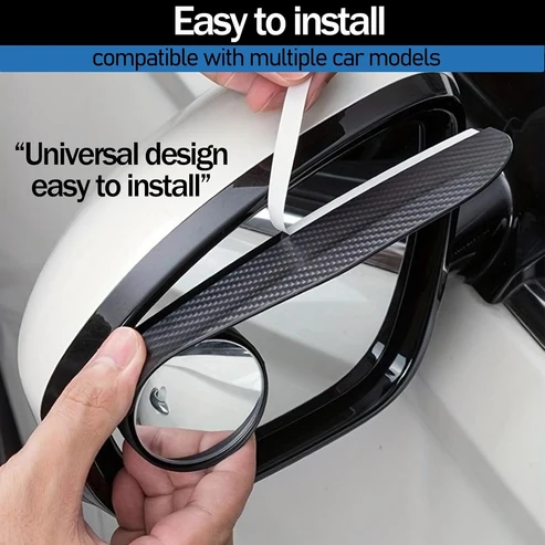 2-in-1 Car Side Mirror Rain Visor with Blind Spot Mirror – Universal Fit - Metrocity.pk 2-in-1 Car Side Mirror Rain Visor with Blind Spot Mirror – Universal Fit