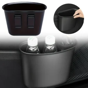 2-in-1 Car Trash Bin & Umbrella Holder | 10 Large Capacity Storage Features