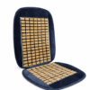 Plush Velvet Flat Massage Wooden Bead Car Seat Cover