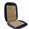 Plush Velvet Flat Massage Wooden Bead Car Seat Cover