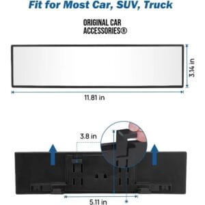 Car Rear View Blind Spot Mirror | Universal Wide Angle Safety