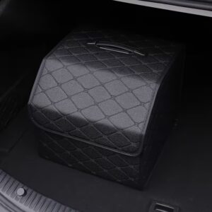 Alternative view of 2-in-1 Car Trunk Organizer – Foldable Faux Leather Storage Box