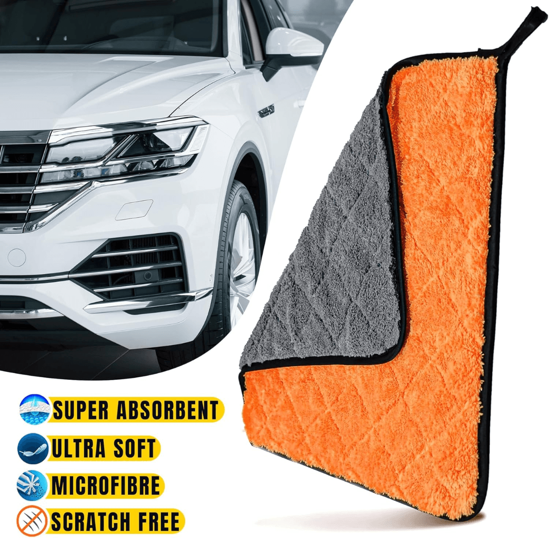 CAR CLEANING CLOTH SUPER PLUSHED 800GSM MICROFIBER - 40X40CM - SuperFine QUALITY - Image 3