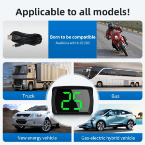 Alternative view of Heads up Display for Cars, Car HUD, Head up Display for Car, Digital GPS HUD Speedometer, USB Cable Plug and Play, Automatic Brightness Adjustment, Large Font Display