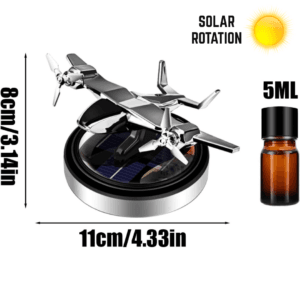 Solar Jet Plane Car Dashboard Perfume Diffuser