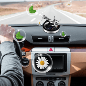 Alternative view of Solar Jet Plane Car Dashboard Perfume Diffuser Car Air Freshener Creative Decoration Aromatherapy In Car
