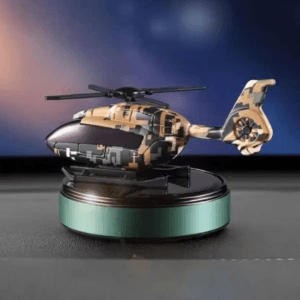 Alternative view of Solar Military Helicopter Car Perfume – Rotating Dashboard Air Freshener