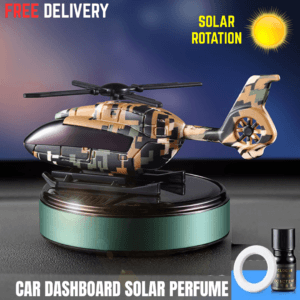 Solar helicopter car dashboard perfume