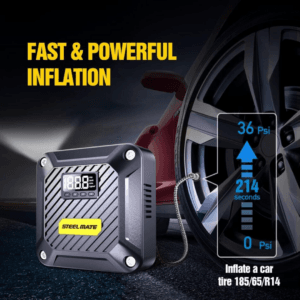 STEELMATE T5 Car/Motorcycle Tyre Air Compressor Pump
