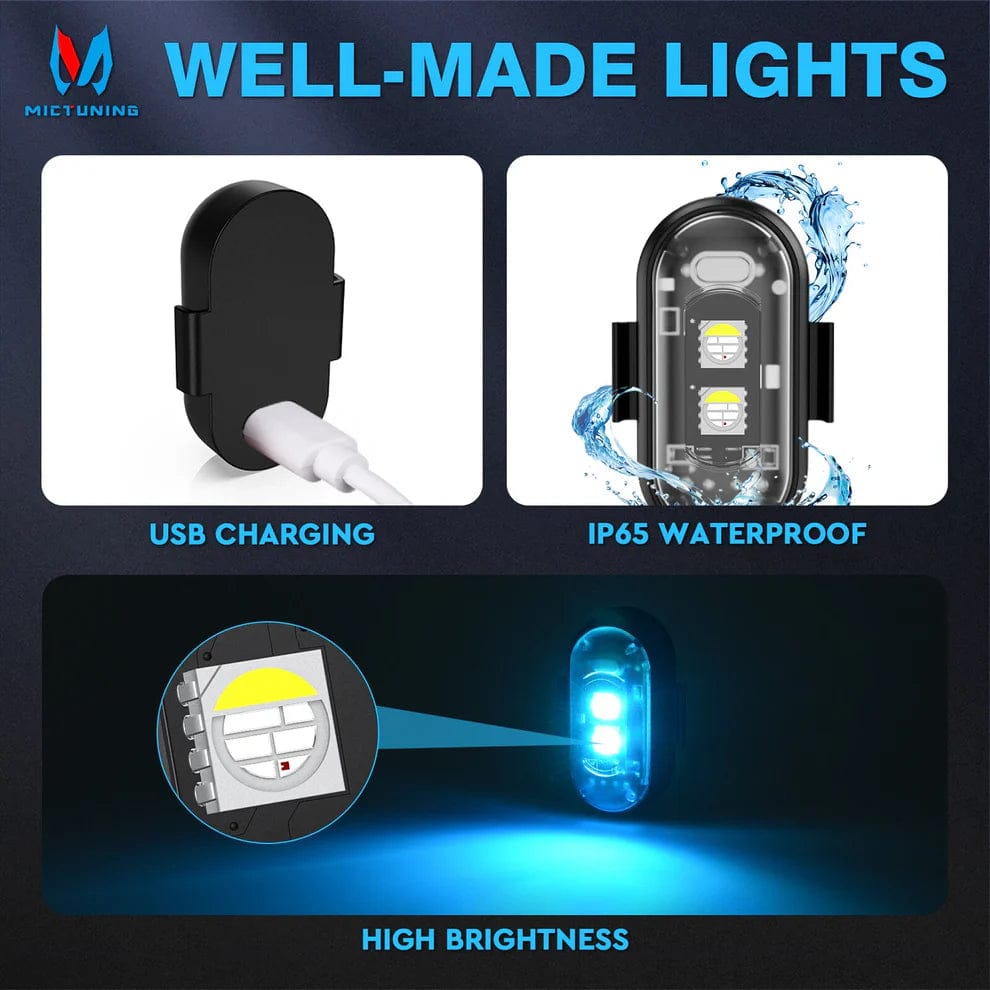 Wireless Car LED Strobe Light with Remote Control – Car Interior Warning Light - Image 5