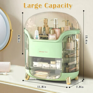 Alternative view of Luxury Desktop Cosmetic Organizer, Dustproof and Waterproof Makeup Vanity Organizer