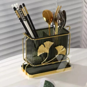 Luxury Glass Cutlery Holder