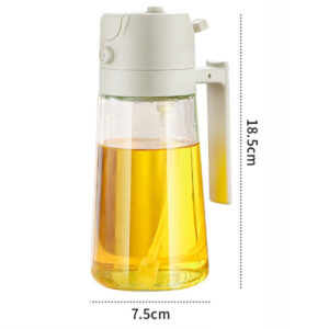 2-in-1 oil spray jug for dispensing and spraying cooking oil