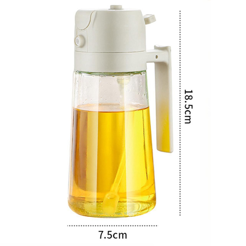 2-in-1 oil spray jug for dispensing and spraying cooking oil