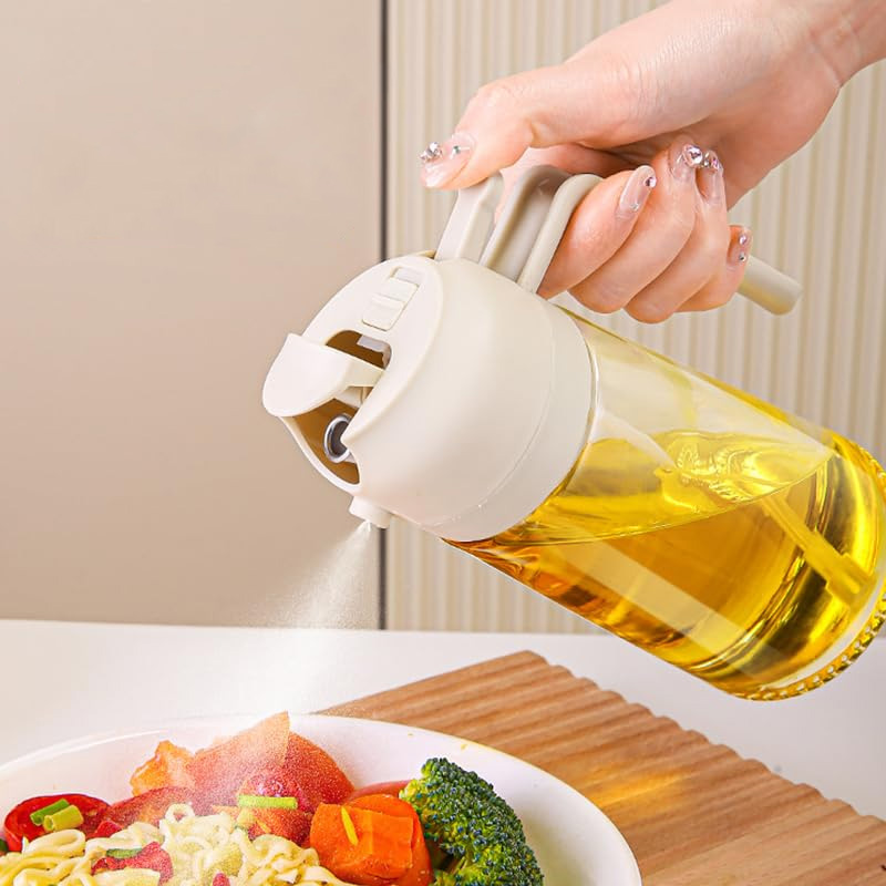 2-in-1 Oil Spray Jug – Cooking Oil Dispenser and Sprayer 470ml - Image 3