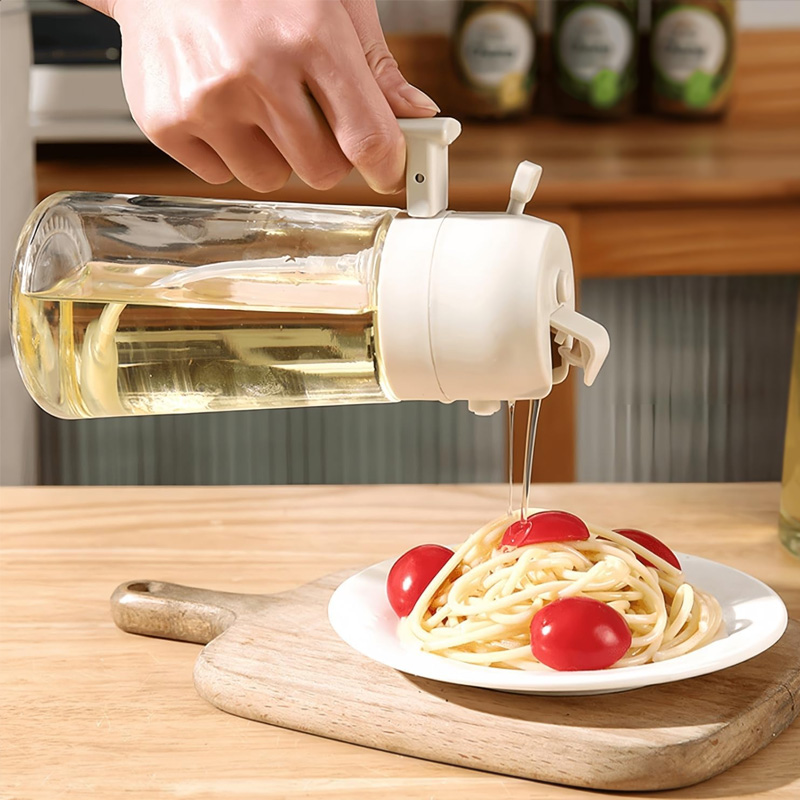 2-in-1 Oil Spray Jug – Cooking Oil Dispenser and Sprayer 470ml - Image 2