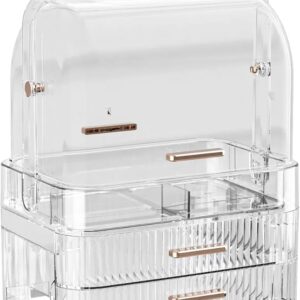 Transparent Dustproof Makeup Organizer Big size