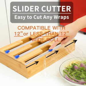 Alternative view of 3-in-1 Bamboo Wooden Paper Dispenser – Kitchen Tissue Organizer
