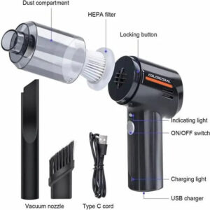 Alternative view of 3 in 1 Handheld Vacuum Car Cleaner