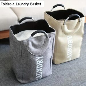 Foldable Laundry Basket with Aluminium Handle