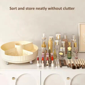 Alternative view of 360° Rotating Cosmetic Organizer Tray – Luxury Makeup Storage