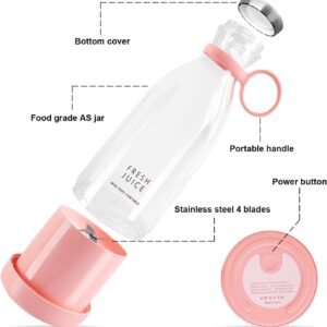 Alternative view of 420ML Portable Juicer Blender – Mini Electric Fruit Juice Cup