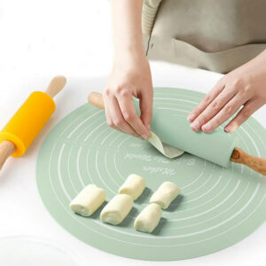 Silicone Dough Mat Rolling Pin Set