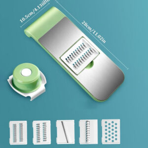 5-in-1 vegetable cutter and multi-function kitchen slicer for food preparation
