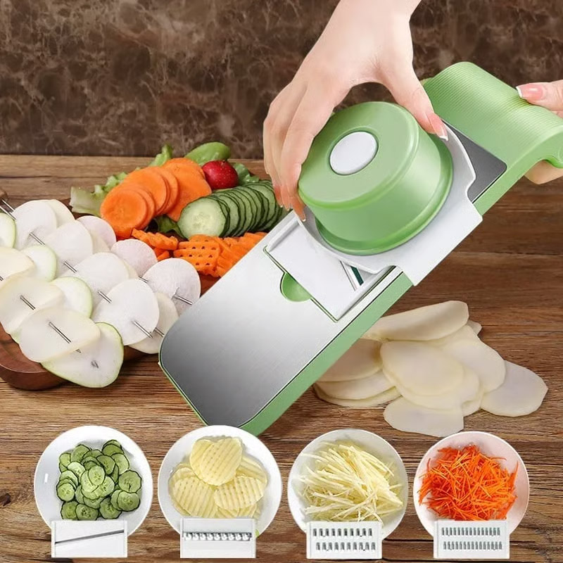 5-in-1 vegetable cutter and multi-function kitchen slicer for food preparation