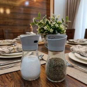 Easy-Pour Moisture-Proof Salt and Pepper Shaker Set