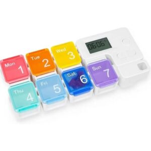 Alternative view of 7 Day Pill Dispenser Organizer with Reminder Alarm – Portable Medicine Box
