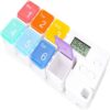 7 Day Pill Dispenser Organizer with Reminder Alarm