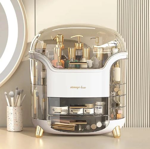 Luxury Desktop Cosmetic Organizer, Dustproof and Waterproof Makeup Vanity Organizer - Image 3