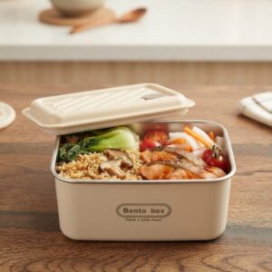 Alternative view of 3in1 Portable Stainless Steel Lunch Box with Insulated Bag Rectangle